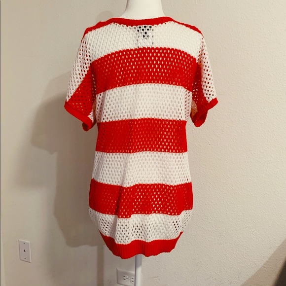 Torrid Open Knit Striped Top - Picture 2 of 3